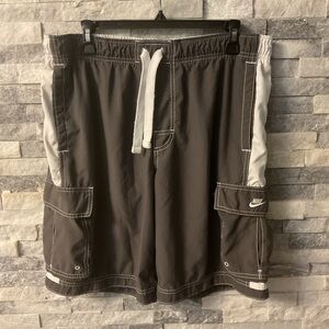 Nike Black and Gray Cargo Shorts